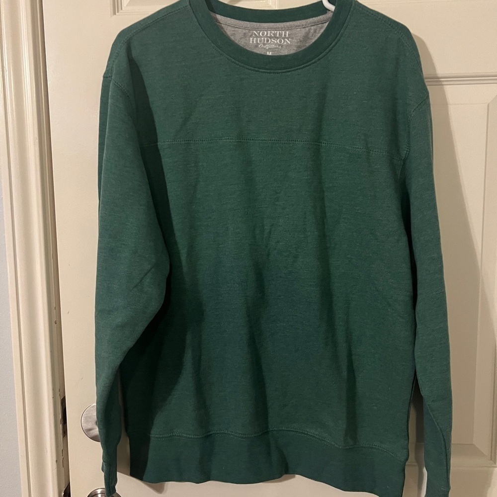 North Hudson Outfitters Sweatshirt Mens M heathered green Long Sleeve Crew Neck